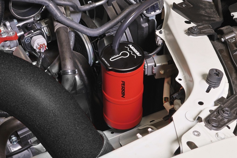 PERRIN 02-26 Subaru WRX / 04-21 STI / 13-26 BRZ/GR86/FRS/86 Coolant Overflow Tank - Red - Image 9