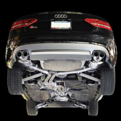 Alternative view of AWE Tuning Touring Edition Exhaust System - Polished Silver Tips (90mm) for Audi B8.5 S5 3.0T