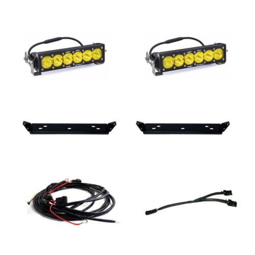 Baja Designs for 2021+ Ford Raptor OnX6 Behind Grill Kit -10in. Amber D/C