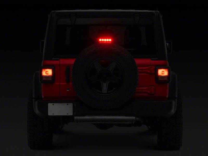 Raxiom for 2018-2023 Jeep Wrangler JL Axial Series LED Third Brake Light- Red - Image 10