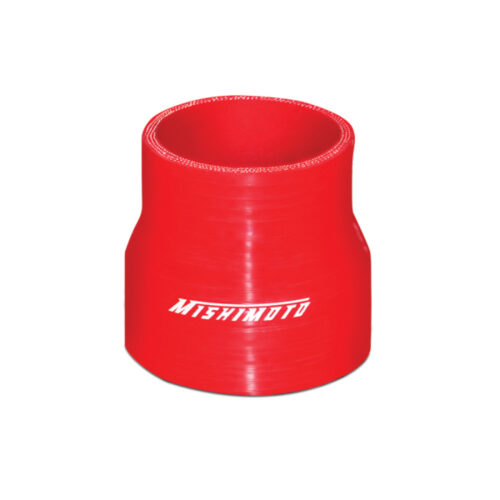 Alternative view of Mishimoto 2.5 to 3.0 Inch Red Transition Coupler