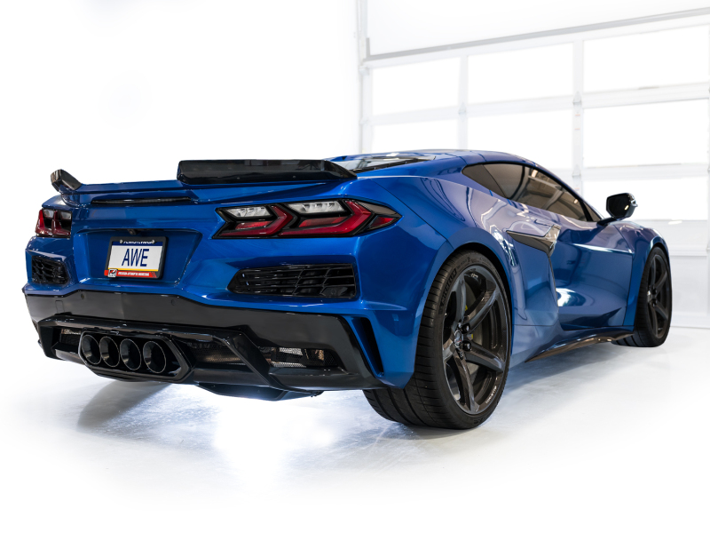 AWE Tuning SwitchPath Cat-Back Exhaust - Diamond Black Tips for 2023 C8 Corvette Z06 - Image 9