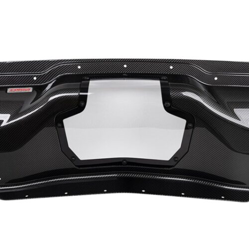 Corsa 2020+ Chevrolet Corvette C8/Z06 Carbon Fiber Air Intake Trunk Panel with Polycarbonate