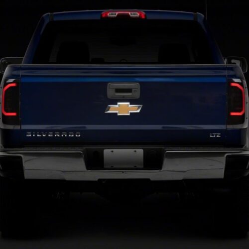 Raxiom for 2014-2018 Chevrolet Silverado 1500 Axial Series LED Tail Lights- Black Housing (Smoked Lens) - Image 9