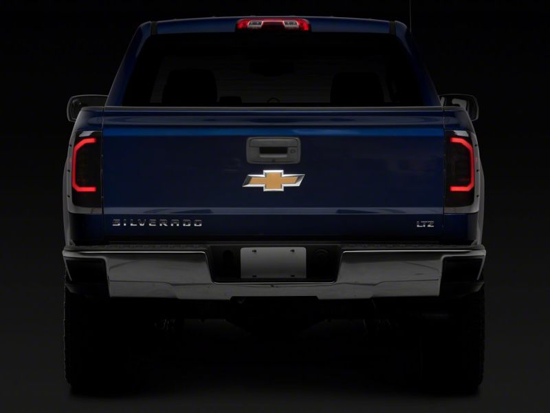 Raxiom for 2014-2018 Chevrolet Silverado 1500 Axial Series LED Tail Lights- Black Housing (Smoked Lens) - Image 9