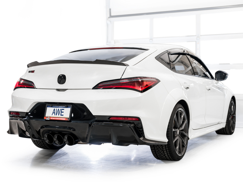 AWE Tuning Touring Edition Exhaust w/ Triple Diamond Black Tips for 2024 Acura Integra Type S DE5 FWD - Image 9