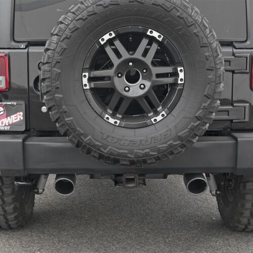 aFe Power Rebel Series 2.5in 409 SS Axle-Back Exhaust w/ Black Tips 2007+ Jeep Wrangler (JK) V6 3.6L/3.8L