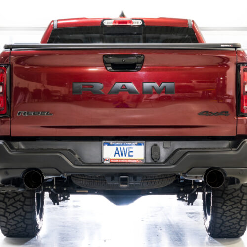 AWE Tuning Cat-Back Exhaust w/ Diamond Black Tips for 2025+ RAM 1500 3.0TT Rebel 0FG - Image 4