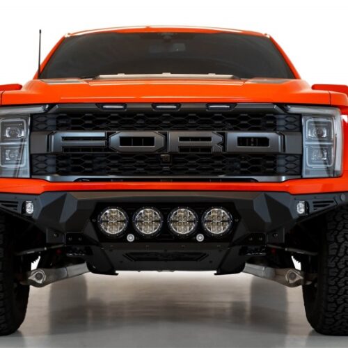 Alternative view of Addictive Desert Designs for 2021+ Ford Raptor Bomber Front Bumper w/ 4 Rigid 360 6in Light Mounts