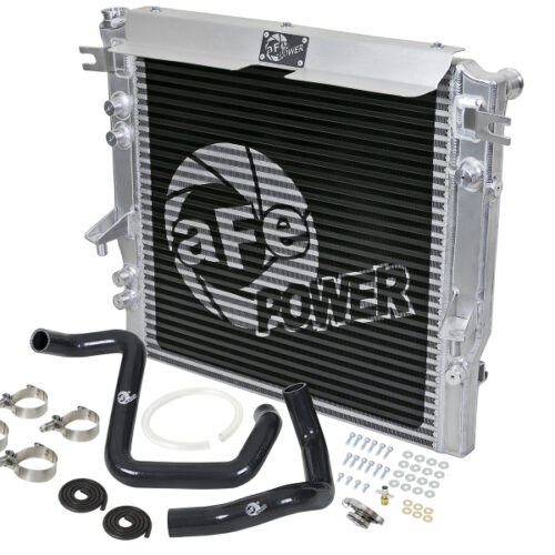 aFe Power BladeRunner GT Series Bar and Plate Radiator w/ Black Hoses 12-18 Jeep Wrangler (JK) V6 3.6L - Image 3
