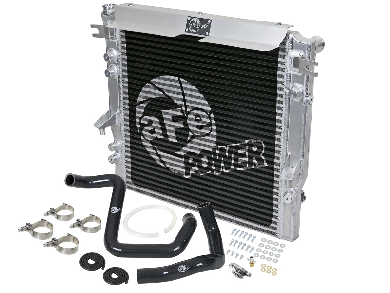 aFe Power BladeRunner GT Series Bar and Plate Radiator w/ Black Hoses 12-18 Jeep Wrangler (JK) V6 3.6L - Image 3