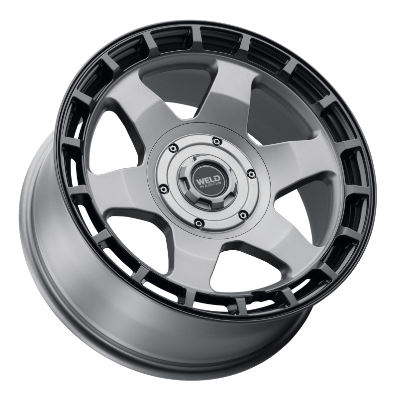 Weld Off-Road Ridge 20x9 - 6x135 / 6x139.7 BP - ET0 - 106.1mm CB - Satin Gunmetal Wheel (Black Ring) - Image 2