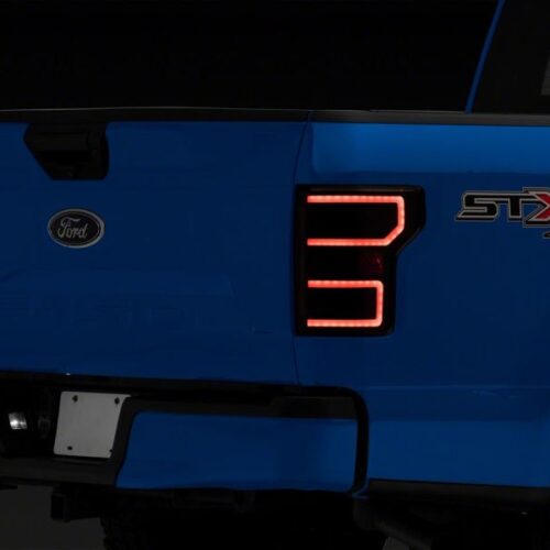 Alternative view of Raxiom for 2018-2020 Ford F-150 Axial Series LED Tail Lights w/ SEQL Turn Signals- Blk Housing (Clear Lens)