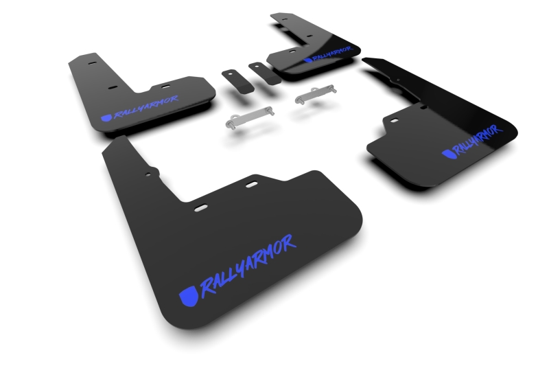 Rally Armor MF92-UR-BLK/BL-X 22-26 Subaru WRX Black UR Mud Flap Altered Font Blue Logo