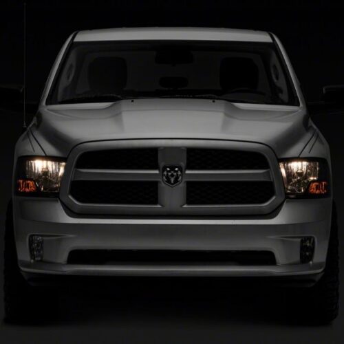 Raxiom for 2009-2018 Dodge RAM 1500 Axial OEM Rep Headlights w/ Single Bulb- Chrome Housing (Smoked Lens) - Image 9