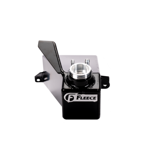 Fleece Performance 19-24 Ram 2500-3500 Cummins 6.7L Aluminum Replacement Coolant Tank (Black) - Image 4