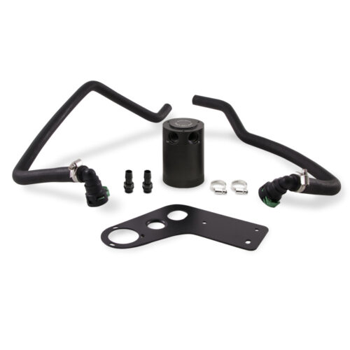 Mishimoto Baffled Oil Catch Can Kit - Black for 2015+ Ford Mustang GT