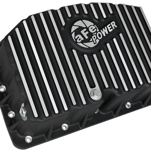 aFe Power Pro Series Engine Oil Pan Black w/Machined Fins; 11-16 Ford Powerstroke V8-6.7L (td) - Image 3