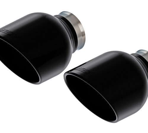 Borla 15-24 Dodge Charger V8 / 2023 Chrysler 300C T-304 SS Tips 5in Outlet - Black Chrome - Image 2