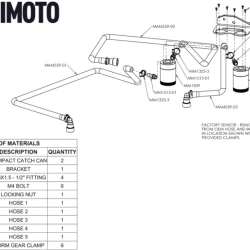 Mishimoto Baffled Oil Catch Can Kit - Clear for 18+ Ford F-150 2.7L EcoBoost - Image 6