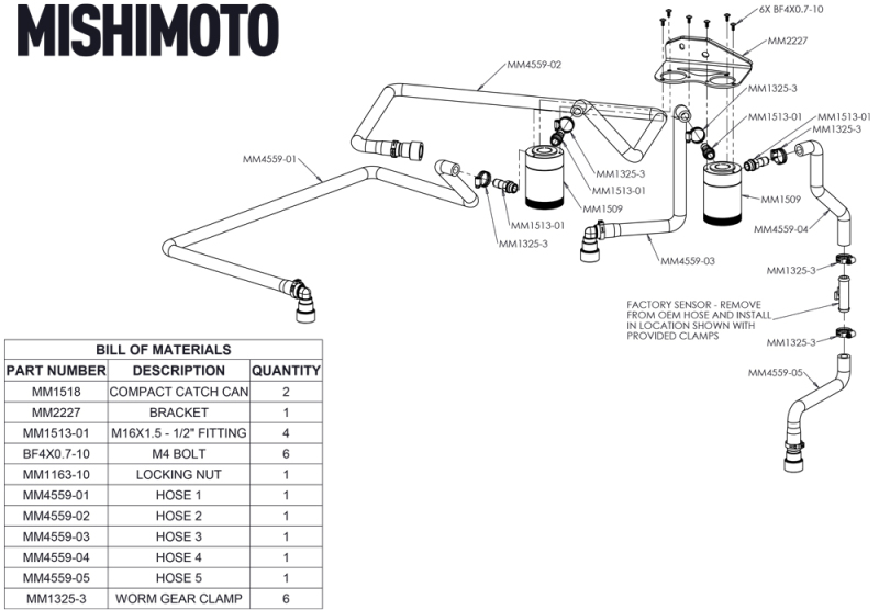 Mishimoto Baffled Oil Catch Can Kit - Clear for 18+ Ford F-150 2.7L EcoBoost - Image 6
