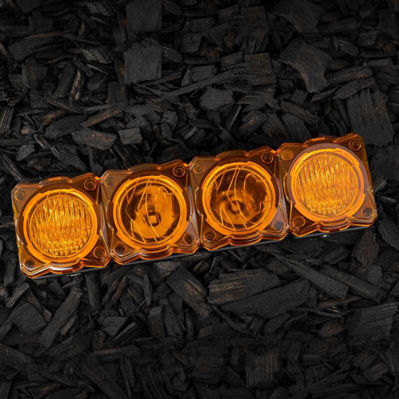 KC HiLiTES FLEX ERA LED Light Bar 10in. Light Shield - Amber (SHIELD ONLY) - Image 2