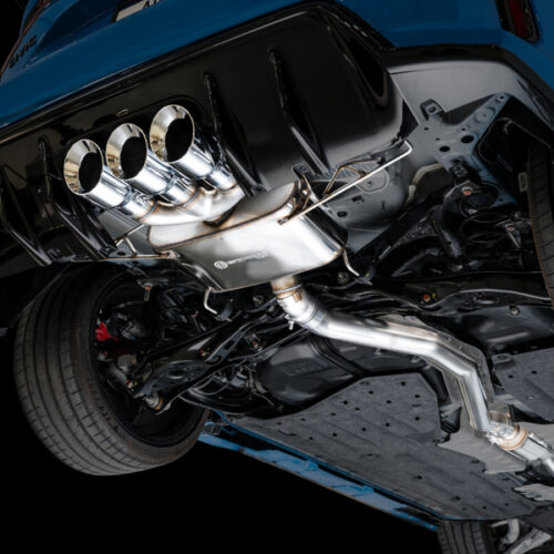 AWE Tuning Touring Edition Exhaust w/ Triple Chrome Silver Tips for 2023 Honda Civic Type R FL5 - Image 6