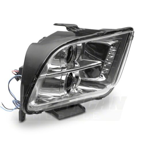 Raxiom for 2005-2009 Ford Mustang Excluding GT500 LED Halo Projector Headlights- Chrome Housing (Clear Lens) - Image 7