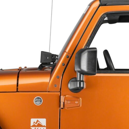 Raxiom for 2007-2018 Jeep Wrangler JK Windshield Mounted Light Brackets - Image 4