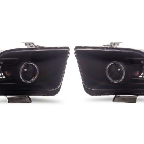 Raxiom for 2005-2009 Ford Mustang w/ Factory Halogen LED Halo Headlights- Black Housing (Smoked Lens) - Image 3