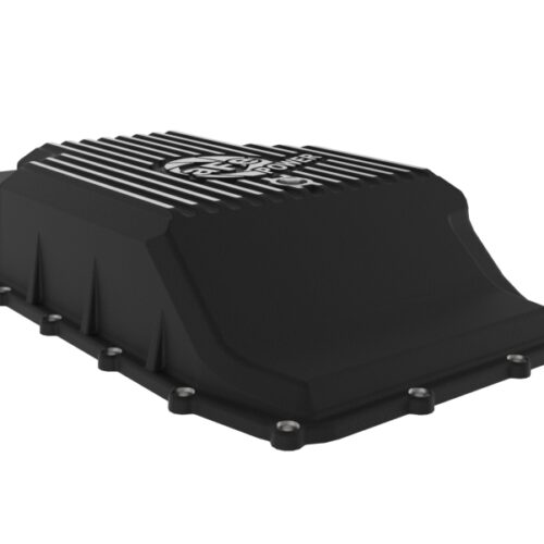 aFe Power 17-24 Ford F-150 10R60/10R80 Pro Series Rear Transmission Pan Black w/ Machined Fins - Image 7