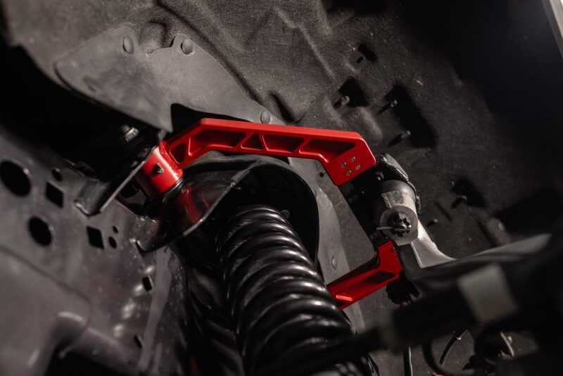 UMI Performance 15-25 Ford F-150 Adjustable Upper A-Arm Kit - Red - Image 5