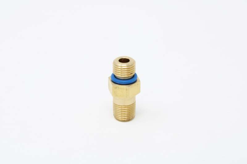 Aeromotive VaporWorx GM Fuel Pressure Sensor Adapter - M10 x 1.0mm Male to 1/8in NPT Port - Brass - Image 5