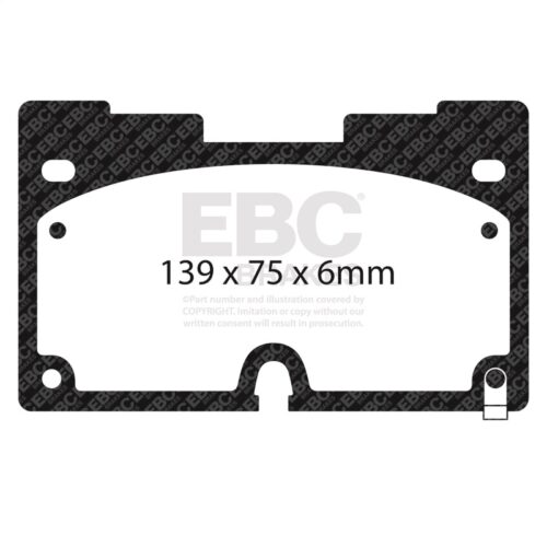 EBC 2020+ Cadillac Escalade 3.0L TD Extra Duty Front Brake Pads - Image 3
