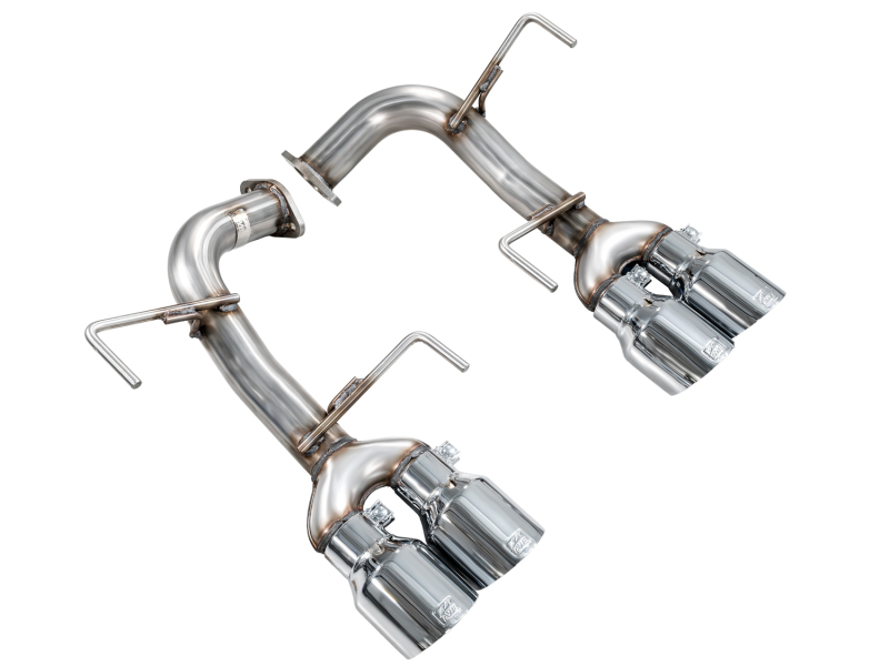 AWE Tuning Track Edition Axle-Back Exhaust - Chrome Silver Tips for 22-25 Subaru VB WRX - Image 4