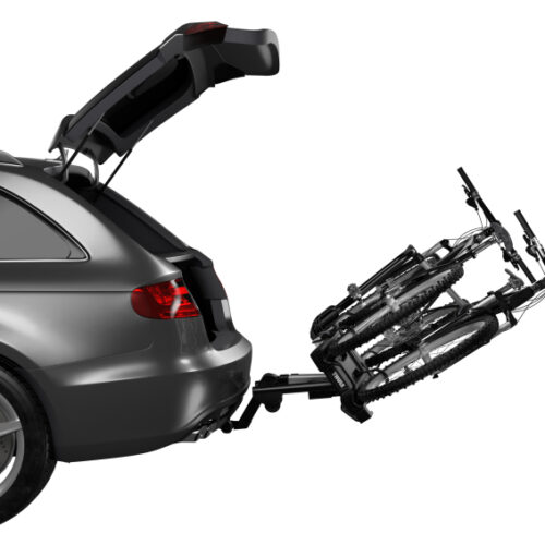 Thule EasyFold XT 2 - Fully Foldable Platform Hitch Bike Rack (Up to 2 Bikes) - Black/Silver - Image 8