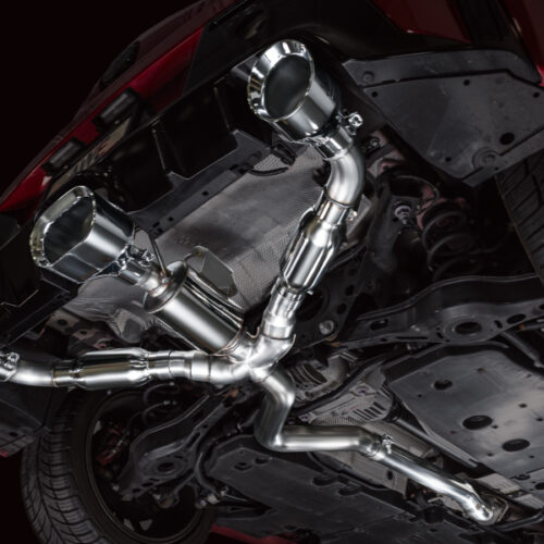 AWE Tuning Track Edition Cat-Back Exhaust - Chrome Silver Tips for 23-24 Toyota GR Corolla - Image 5