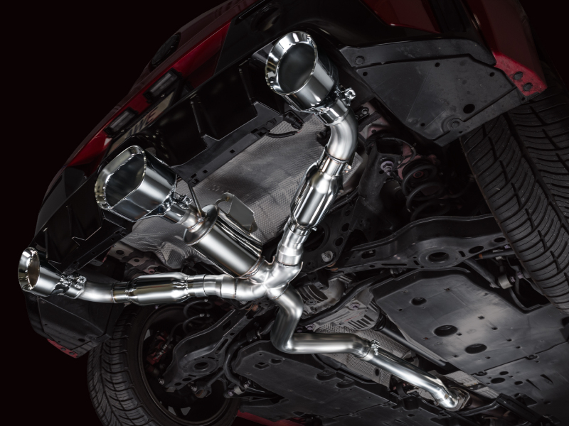AWE Tuning Track Edition Cat-Back Exhaust - Chrome Silver Tips for 23-24 Toyota GR Corolla - Image 5
