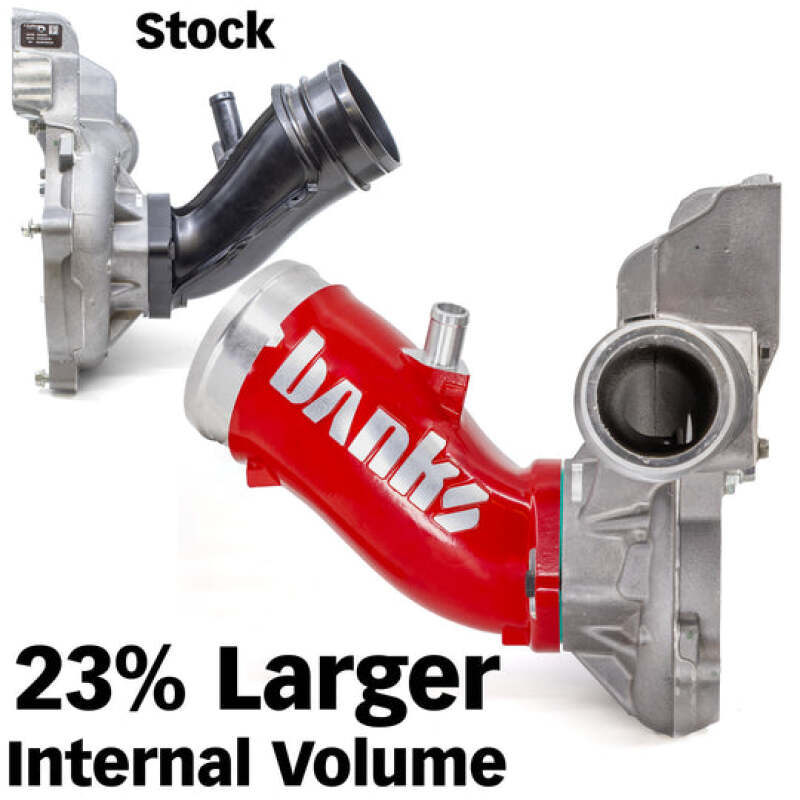 Banks Power 17-24 Chevrolet/GMC 2500/3500 6.6L Duramax L5P Monster-Ram Turbo Inlet Elbow - Red - Image 4