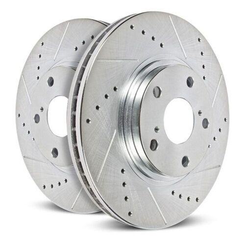 Power Stop 23-24 Ford F-250 Super Duty Rear Left Drilled & Slotted Rotor