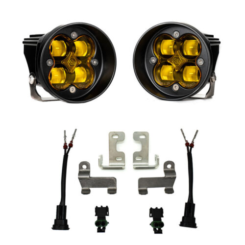 Baja Designs for 12-21 Toyota Tacoma/Tundra/4Runner Squadron-R Fog Pocket Light Kit - SAE Amber