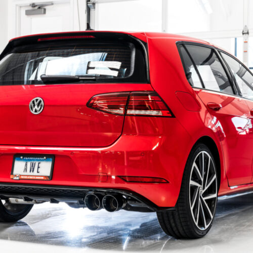 AWE Tuning SwitchPath Exhaust w/Diamond Black Tips 102mm for MK7.5 Golf R - Image 4