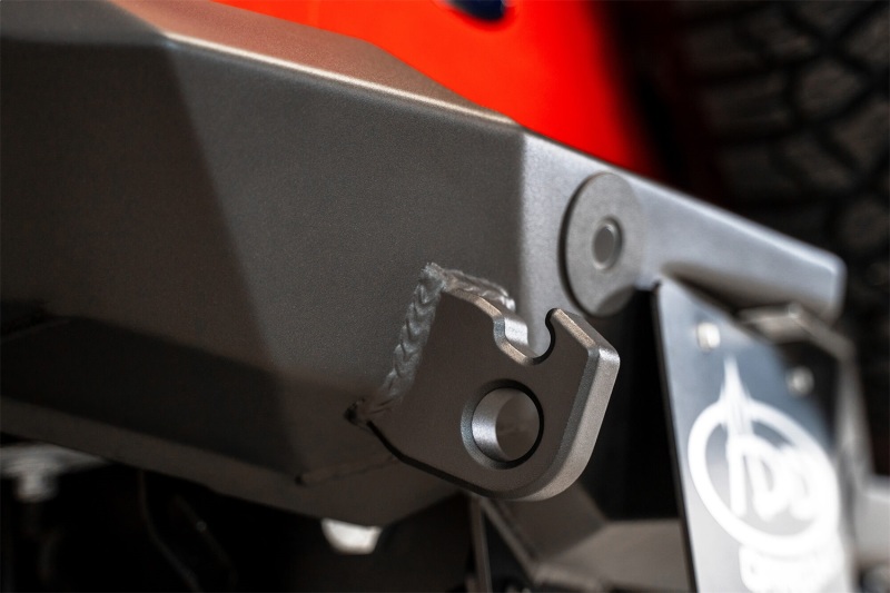 Addictive Desert Designs for 2021+ Ford Bronco Rock Fighter Rear Bumper - Hammer Black - Image 5