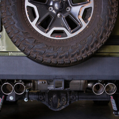aFe Power Rebel Series 2.5in 409 SS Axle-Back Exhaust Polished 07-18 Jeep Wrangler (JK) V6-3.6L/3.8L - Image 9
