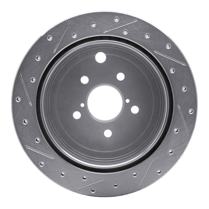 R1 Concepts for 10-25 Scion FR-S Rear Right Drilled & Slotted Silver Brake Rotor - Image 5