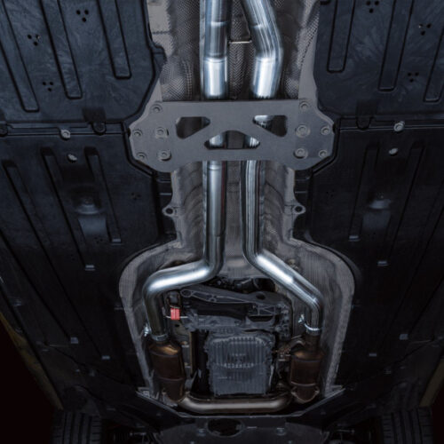 Alternative view of AWE Tuning Non-Resonated Performance Mid Pipe for BMW G8X M3/M4
