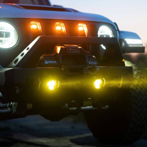 KC HiLiTES FLEX ERA 3 Dual Mode SAE Fog Lights - 2-Light Master Kit for Jeep Aftermarket Bumpers - Image 2