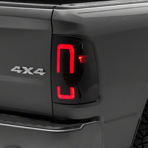 Raxiom for 2009-2018 Dodge RAM 1500/2500/3500 Axial Series LED Tail Lights- Black Housing (Smoked Lens)