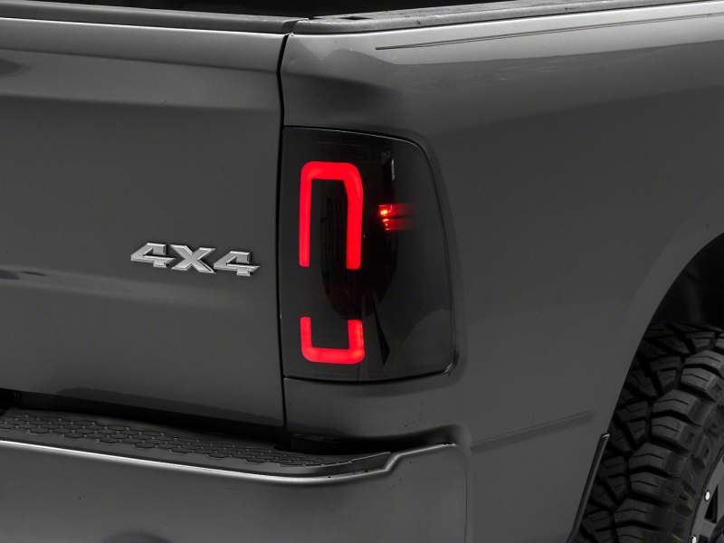 Raxiom for 2009-2018 Dodge RAM 1500/2500/3500 Axial Series LED Tail Lights- Black Housing (Smoked Lens)