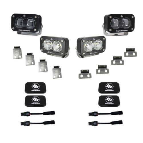 Alternative view of Baja Designs for 21+ Ford Raptor/22+ Bronco S2 SAE Pro Fog Pocket Light Kit Clear/Amber